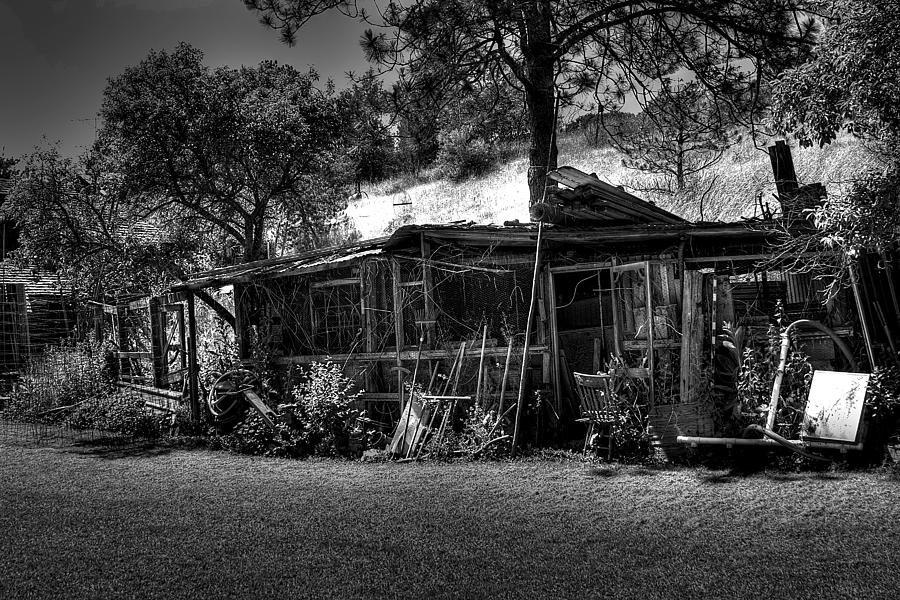 Black And White Photograph - The Old Shed II by David Patterson