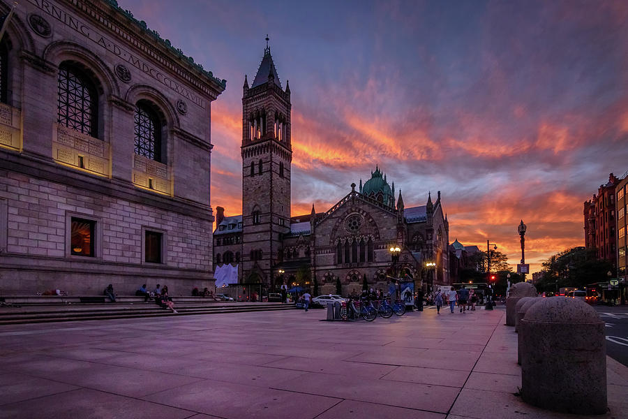 Boston Photograph - The Old South Church at Sunset by Kristen Wilkinson