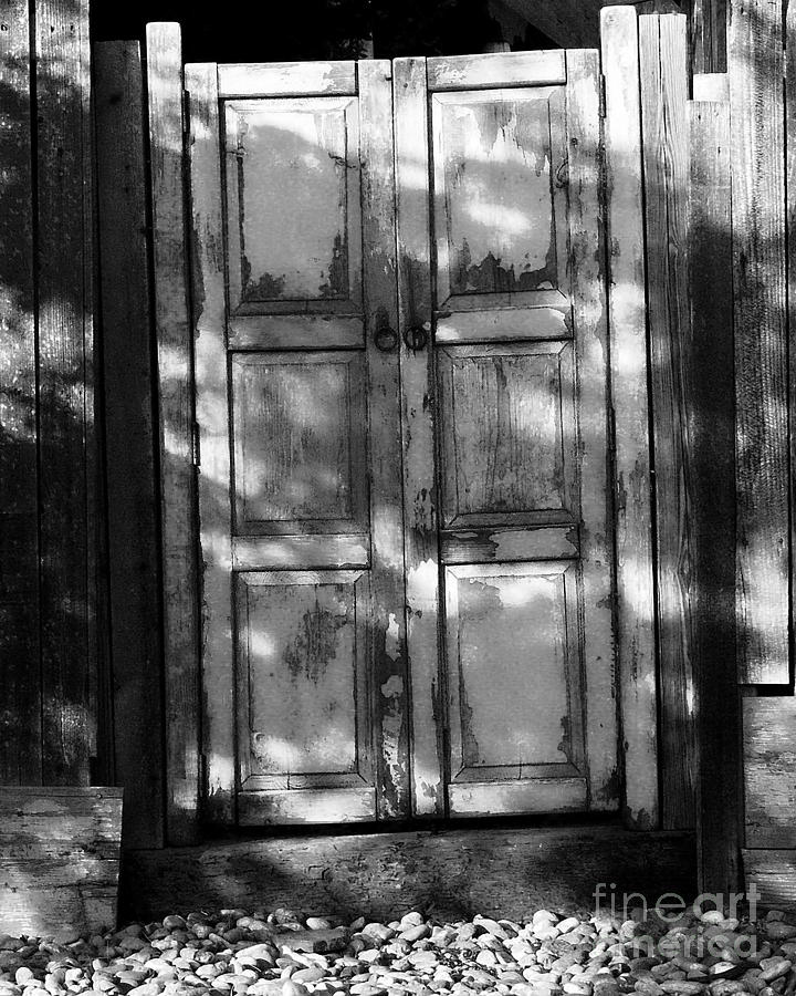 The Old Spanish Door BW Photograph by Tim Richards