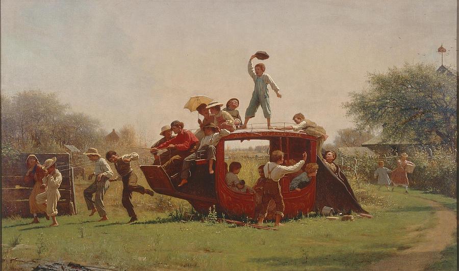 The Old Stagecoach Painting by MotionAge Designs