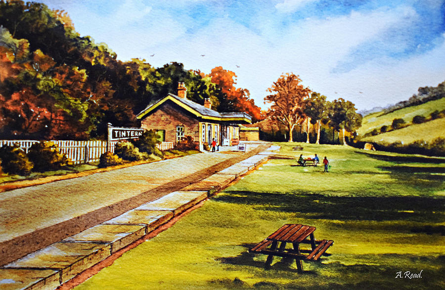 The Old Station  Painting by Andrew Read