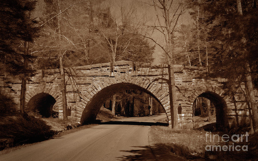 The Old Stone Bridge Photograph by Skip Willits