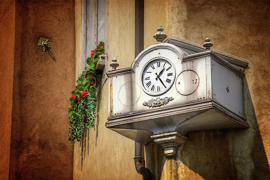 The Old Swiss Clock Geneva  Photograph by Carol Japp