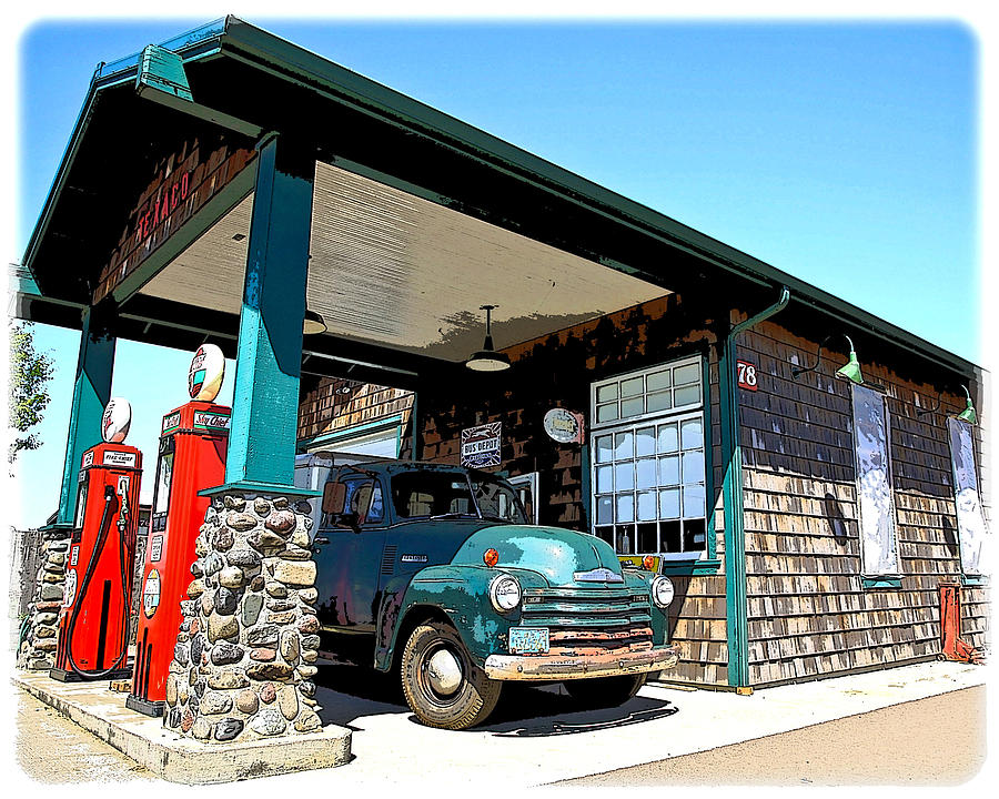 The Old Texaco Station Photograph by Steve McKinzie