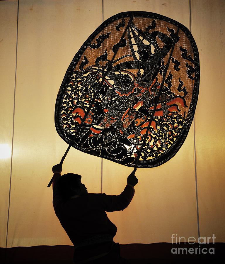 The old Thai traditional shadow puppet in Ratchaburi Photograph by ...