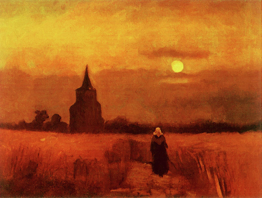 The Old Tower In The Fields Painting by Vincent Van Gogh
