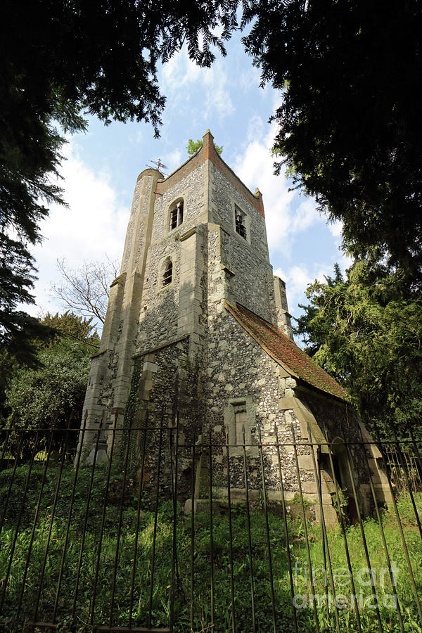 The Old Tower of St Marys Church Ewell Photograph by Julia Gavin