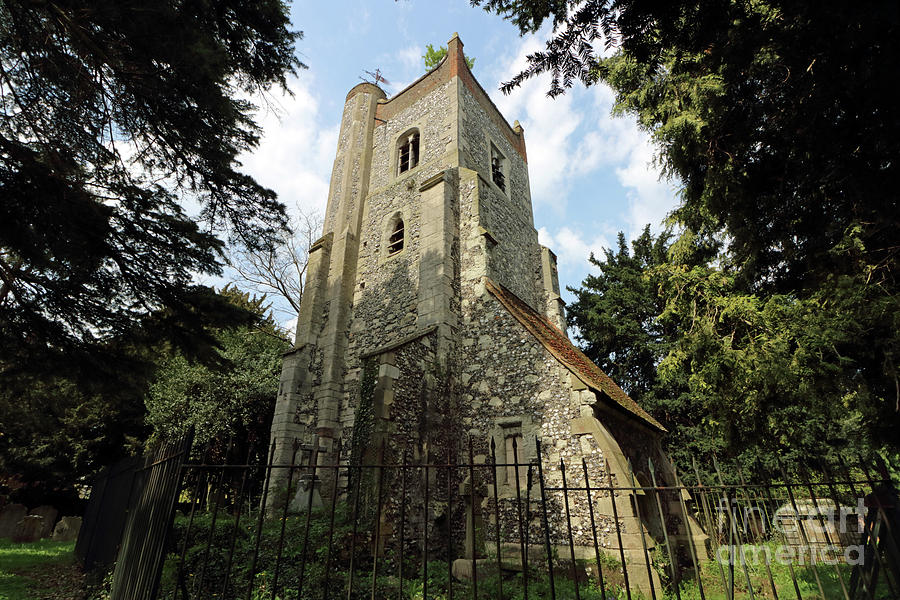 The Old Tower St Marys Ewell Photograph by Julia Gavin