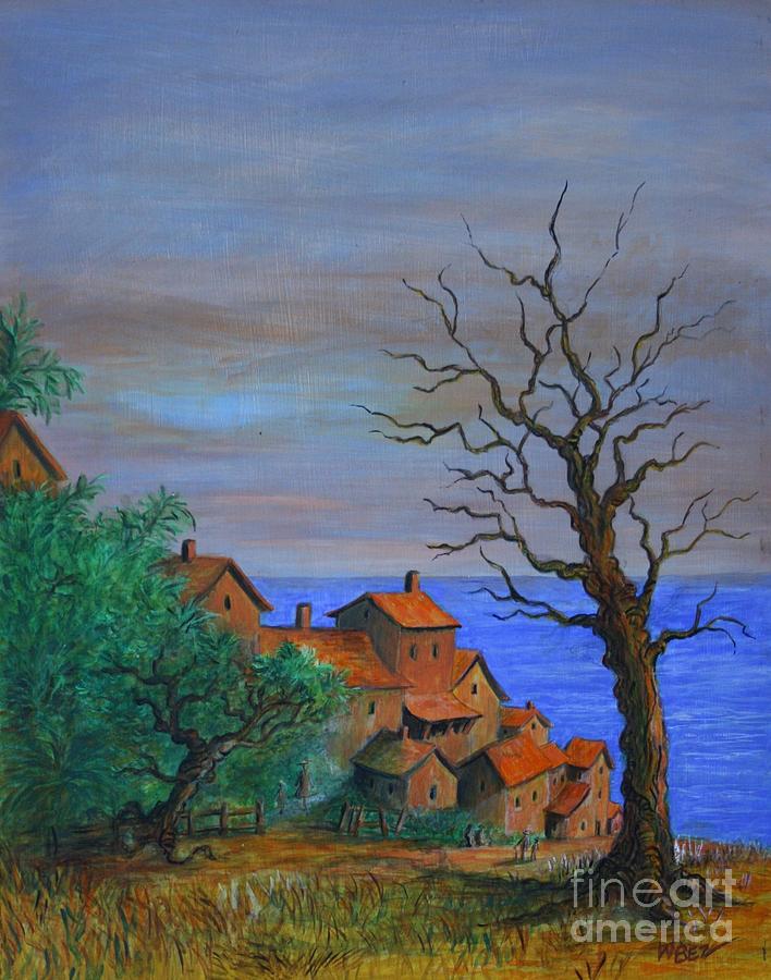 The Old Tree by the Sea Painting by William Bezik