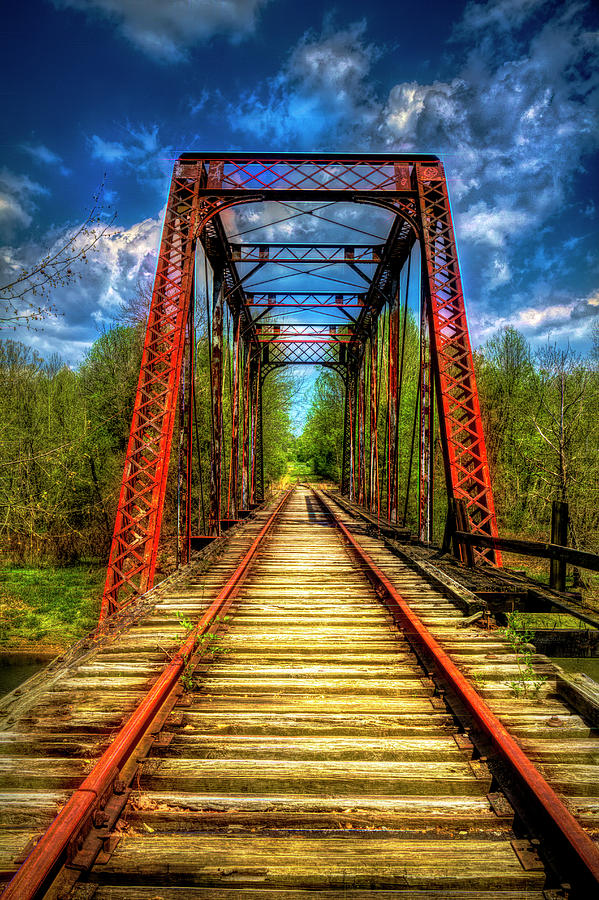 The Old Trestle Colorful Photograph by Debra and Dave Vanderlaan