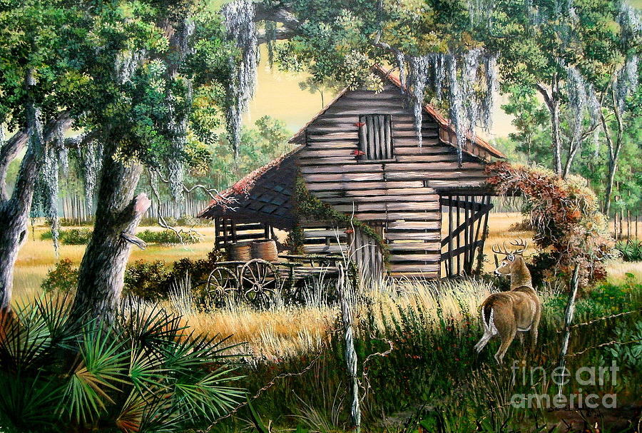 Old FloridaTurpentine Barn-A Florida Memory by Daniel Butler