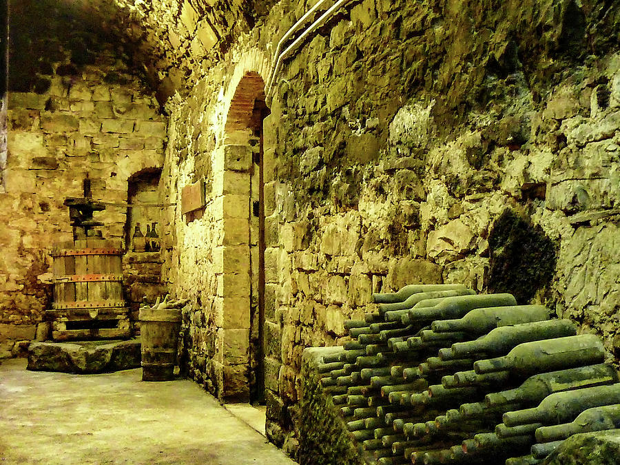  Old Tuscan Winery Cellar Photograph by Norma Brandsberg