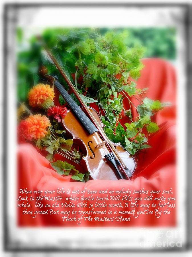 Flower Photograph - The Old Violin  by Lila Fisher-Wenzel
