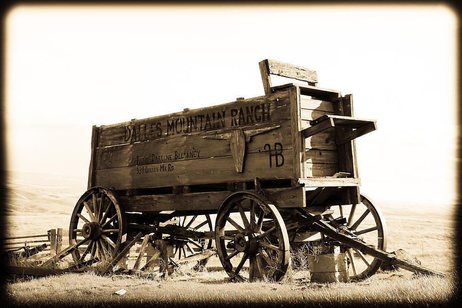 Vintage Photograph - The Old Wagon by Steve McKinzie