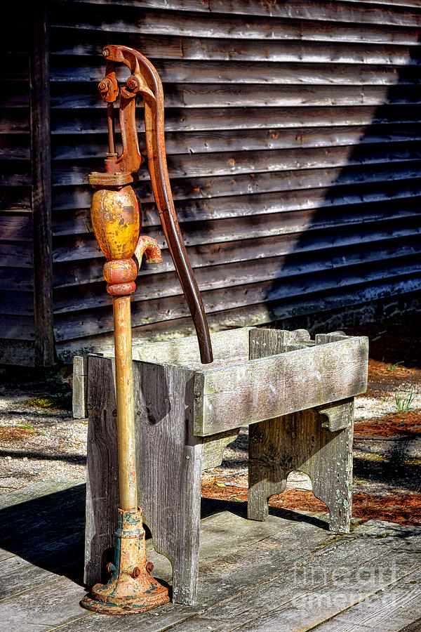 The Old Water Pump Photograph by Olivier Le Queinec