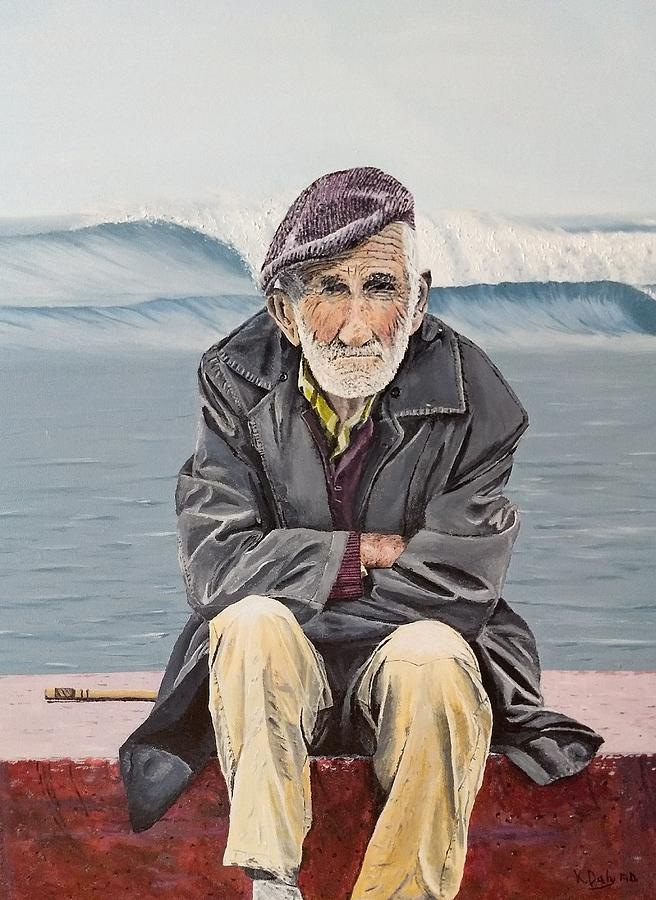 The Old Waterman Painting by Kevin Daly