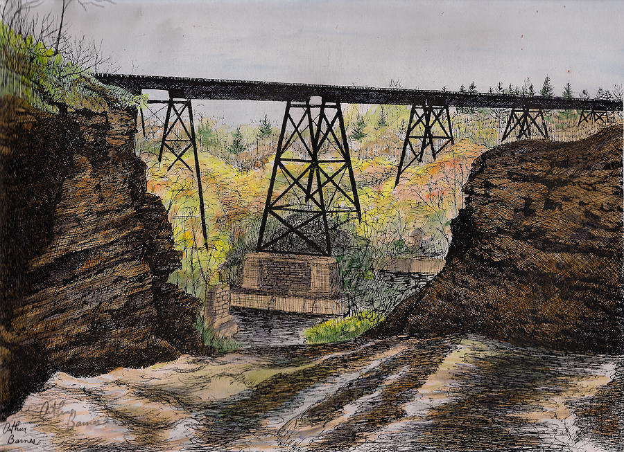 The Old Waterport Trestle Painting by Arthur Barnes