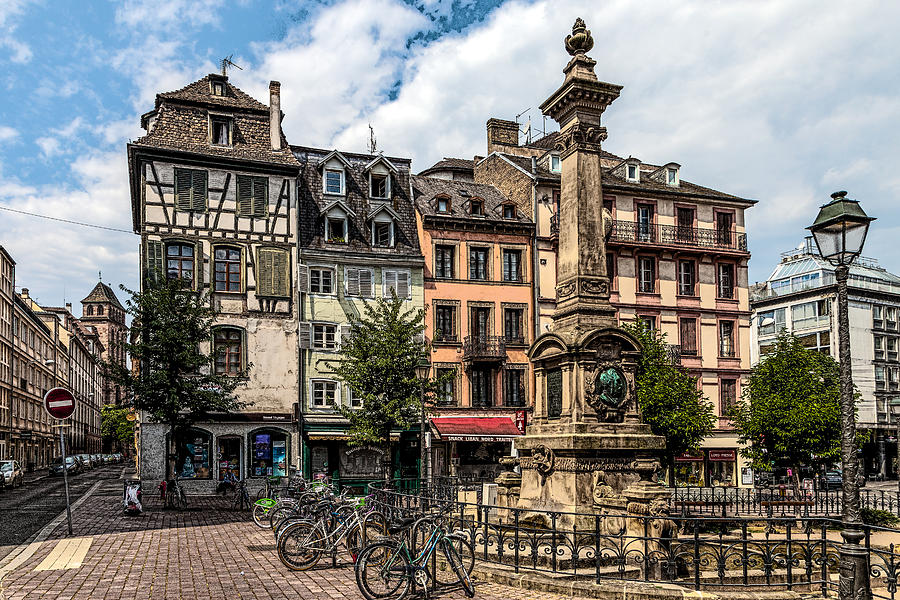 Architecture Photograph - The Old Wine Market in Strasbourg by W Chris Fooshee