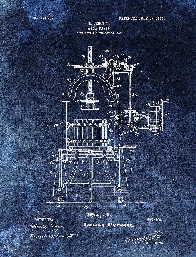 The Old Wine Press Drawing by Dan Sproul