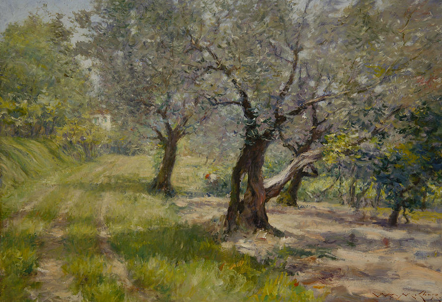 The Olive Grove Painting by William Merritt Chase
