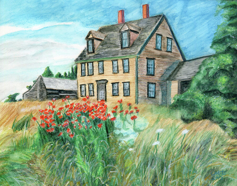 The Olson House With Poppies by Dominic White The Olson House With Poppies by Dominic White