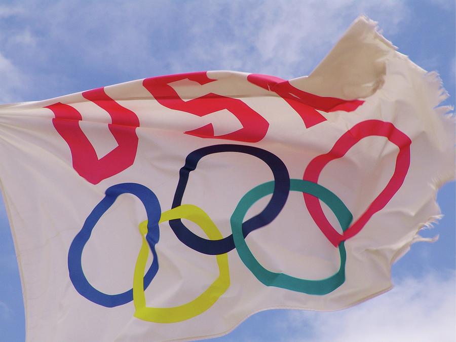 The Olympic Flag Photograph by Florene Welebny