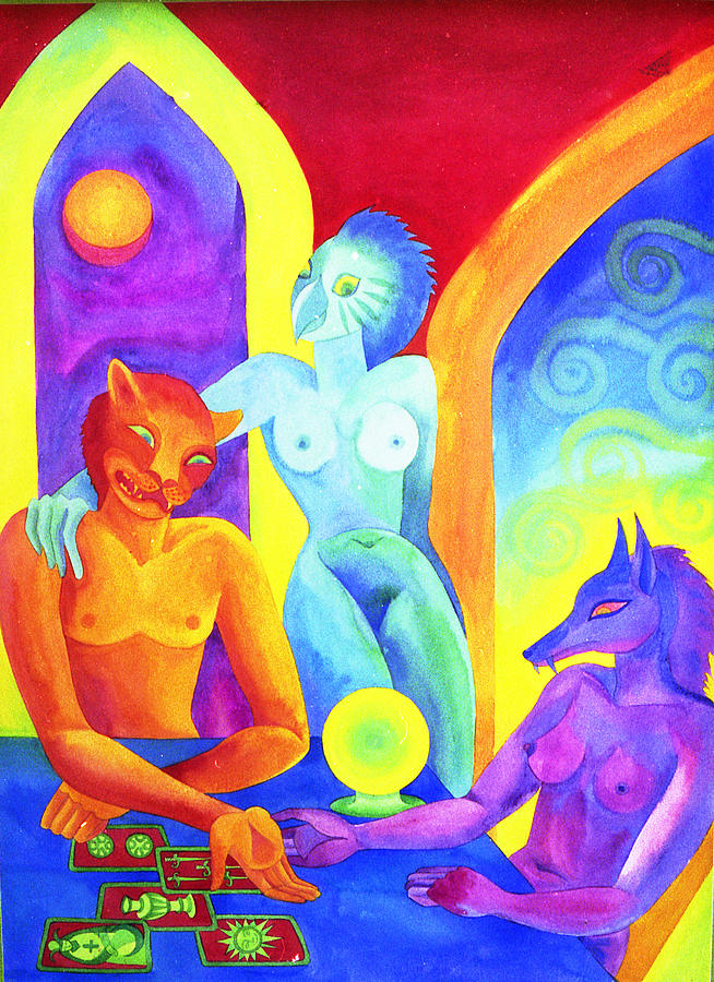 The Oracle  Painting by Jennifer Baird
