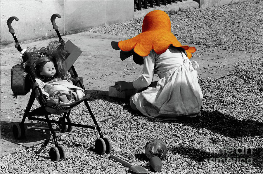 The Orange Hat Photograph by Mafalda Cento