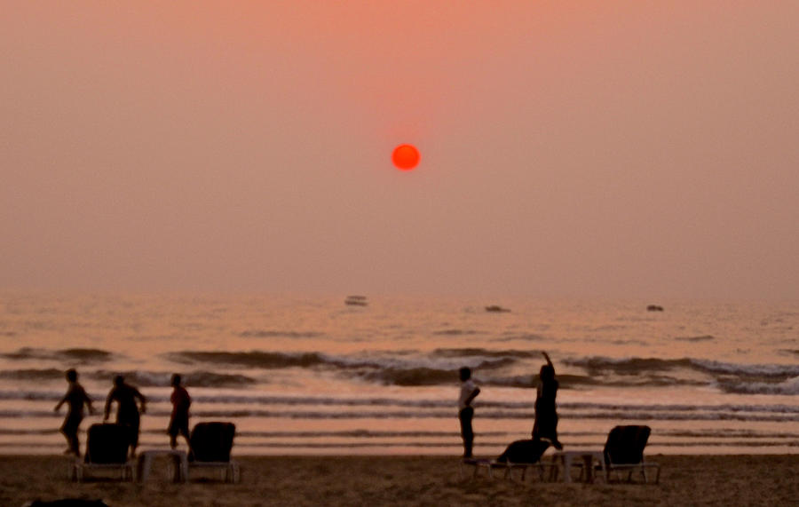 The Orange Moon Photograph by Sher Nasser The Orange Moon Photograph by Sher Nasser
