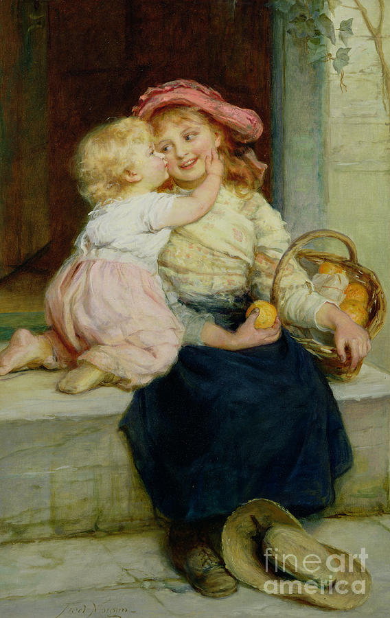 The Orange Seller Painting by Frederick Morgan