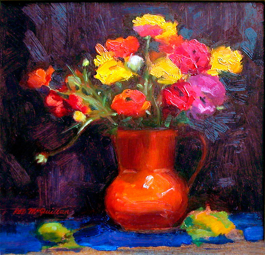 The Orange Vase Painting
