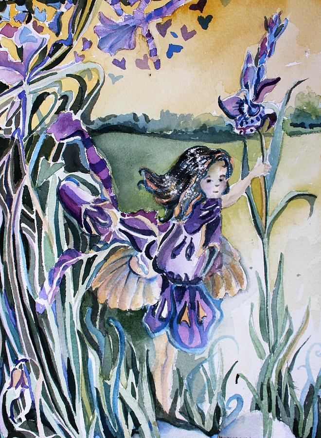 Orchid Painting - The Orchid Fairy by Mindy Newman