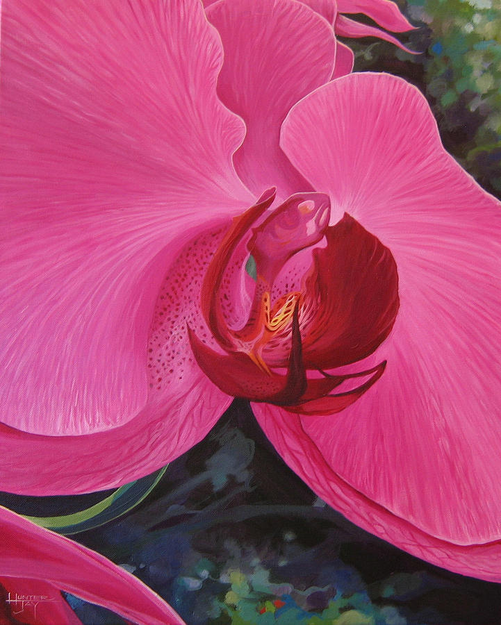 Orchid Painting - The Orchid in San Juan by Hunter Jay