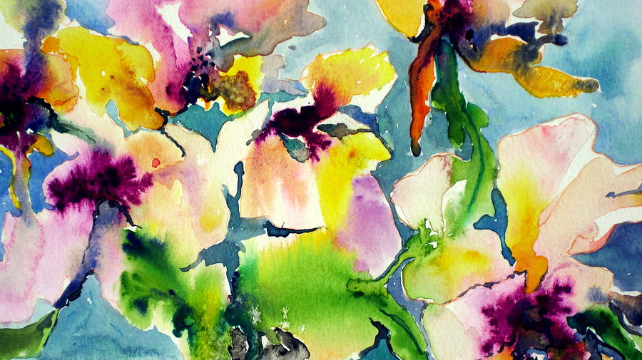 The Orchids Dance Painting by Cheryl Ehlers
