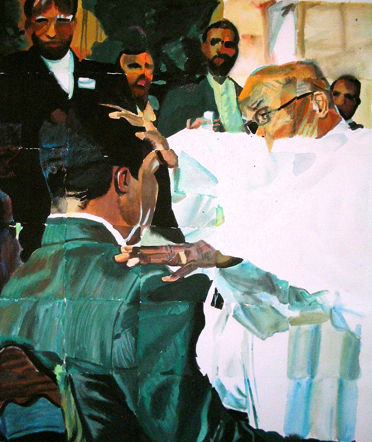 Watercolor Painting - The Ordination by MDanette Smith Watercolor Painting - The Ordination by MDanette Smith