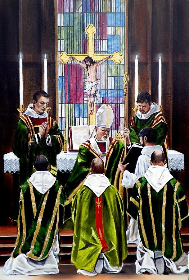 Oil Painting - The Ordination by RB McGrath
