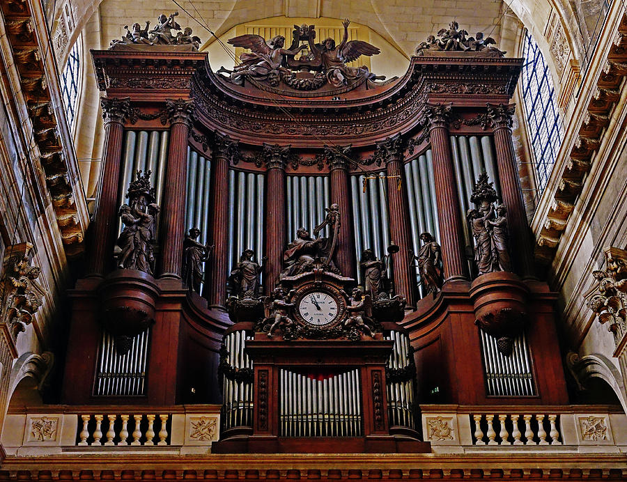 The Organ Within Saint-Sulpice In Paris, France Photograph by Rick Rosenshein