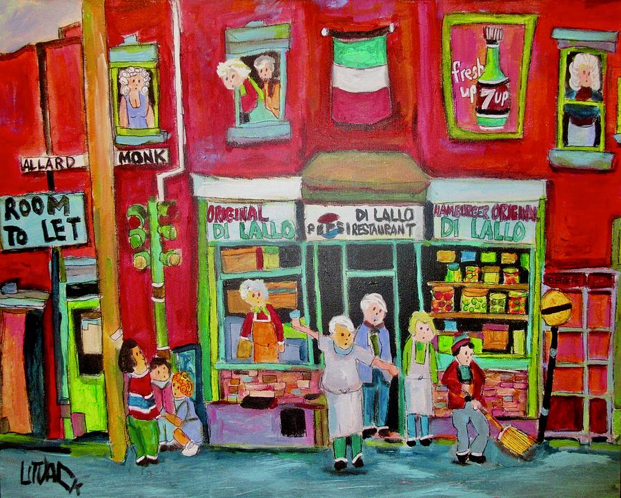 The Original Di Lallo Hamburger Monk and Allard Painting by Michael Litvack