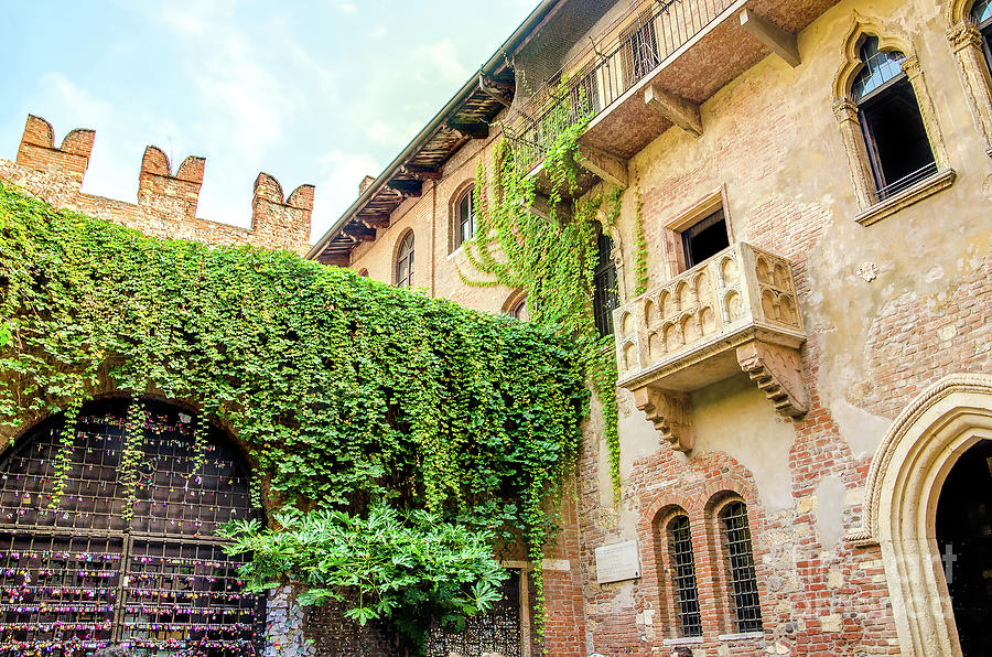 The original Romeo and Juliet balcony located in Verona, Italy Photograph by Luca Lorenzelli