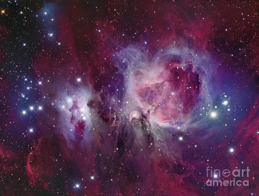 The Orion Nebula With Reflection Nebula Photograph