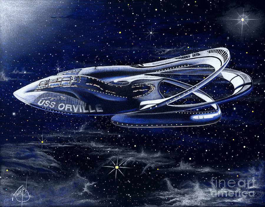 Space Drawing - The Orville by Murphy Elliott