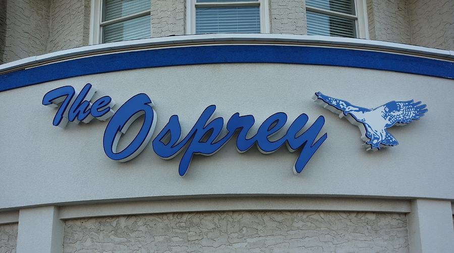 Sign Photograph - The Osprey Marqee by Melinda Saminski