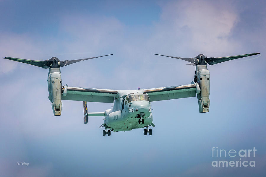 The Osprey V-22 Tiltrotor Hovering Photograph by Rene Triay FineArt Photos