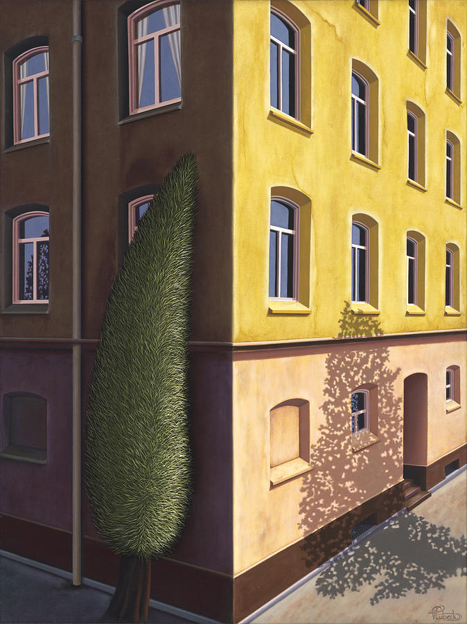 Architecture Painting - The Other One by Patricia Van Lubeck Architecture Painting - The Other One by Patricia Van Lubeck
