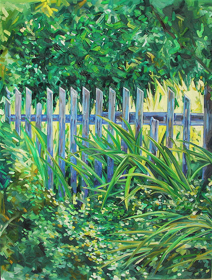 Fence Painting - The Other Side by Karen Doyle Fence Painting - The Other Side by Karen Doyle