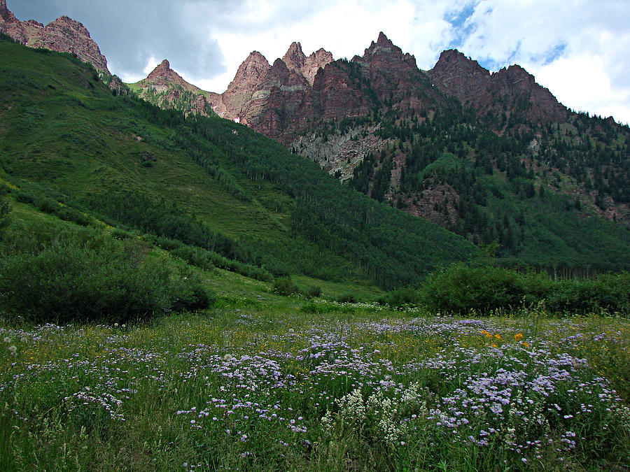 The Other Side of Maroon Bells 1 Photograph by Diana Douglass