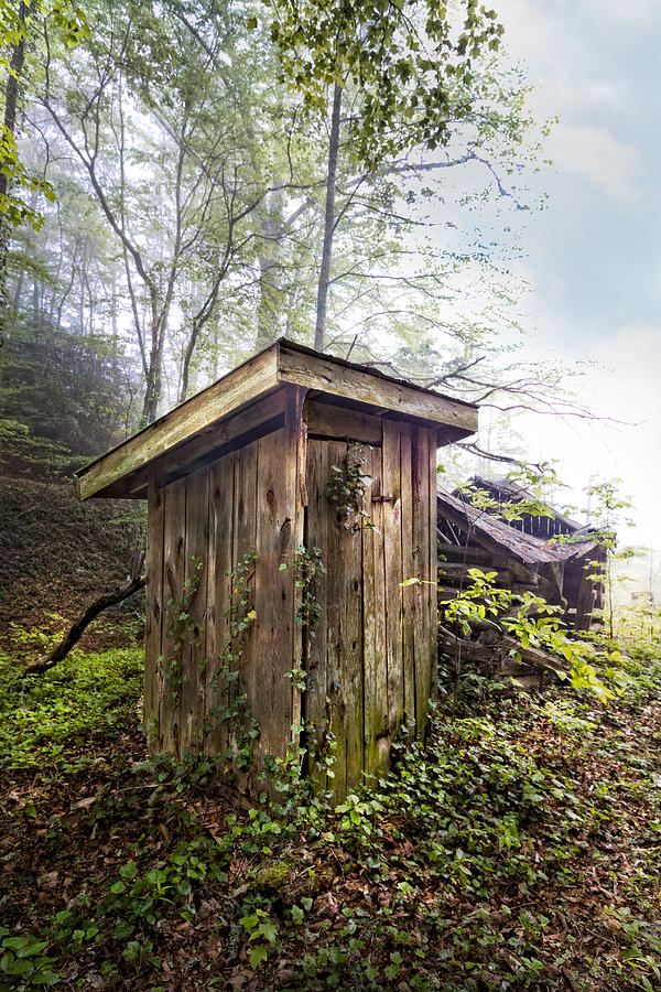 Barn Photograph - The Outhouse by Debra and Dave Vanderlaan