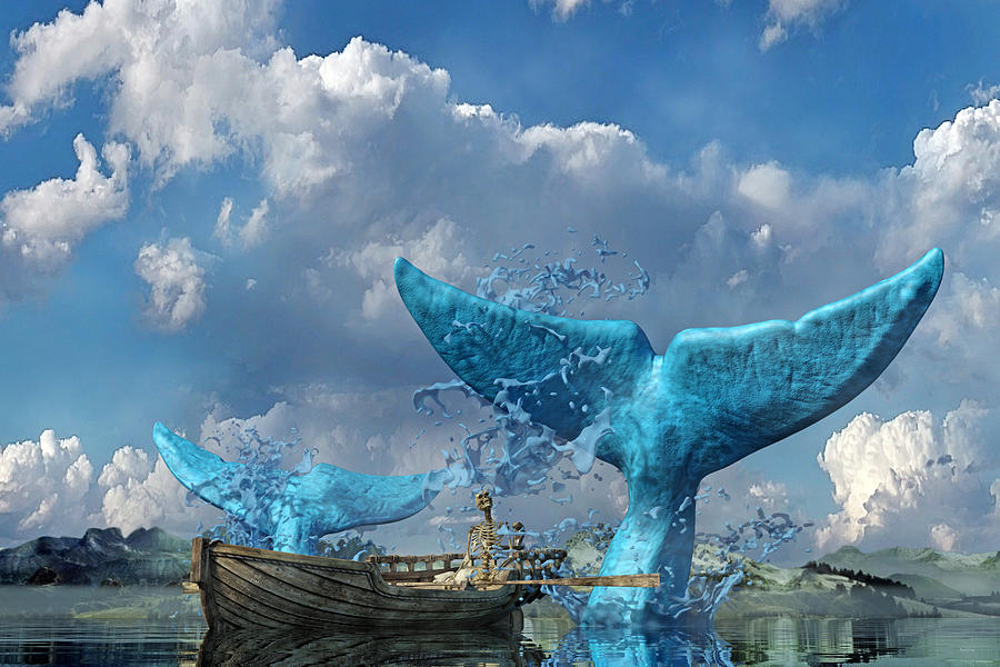 Whale Digital Art - The Outsiders by Betsy Knapp