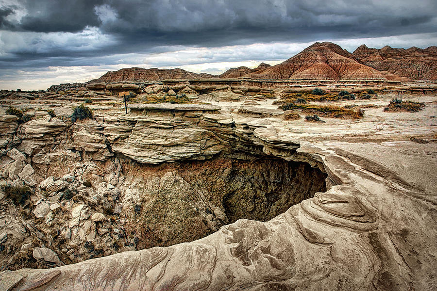 The Overhang - Toadstool Geologic Park Photograph by Nikolyn McDonald