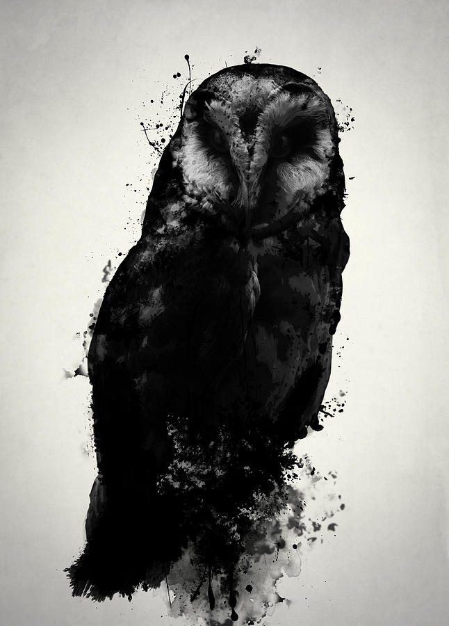Owl Mixed Media - The Owl by Nicklas Gustafsson